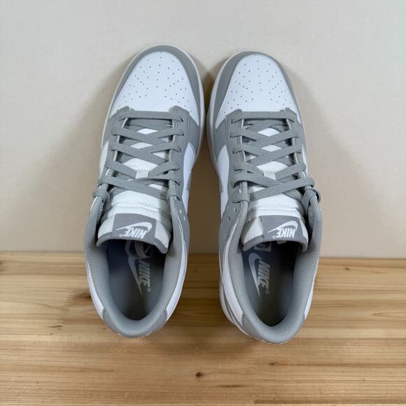 Nike Dunk Low Retro sneakers Mens 10 Light Smoke Grey White HF5441-105 NEW NIB - Picture 7 of 11